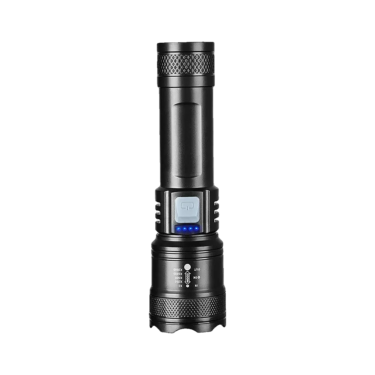 Beam Rechargeable Flashlight with its battery indicator