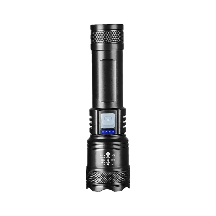 Beam Rechargeable Flashlight with its battery indicator