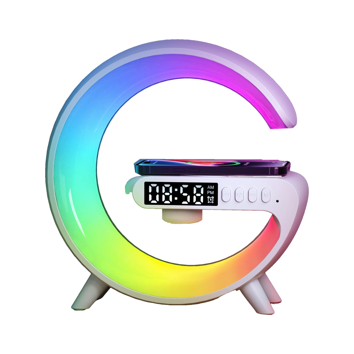 Dawn Sunrise Lamp with its rainbow light ring and digital clock
