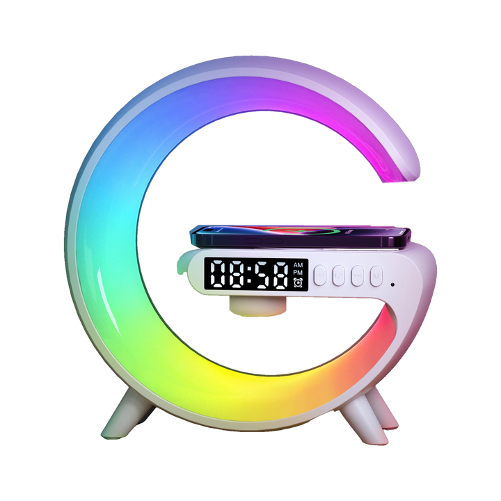 Dawn Sunrise Lamp with its rainbow light ring and digital clock