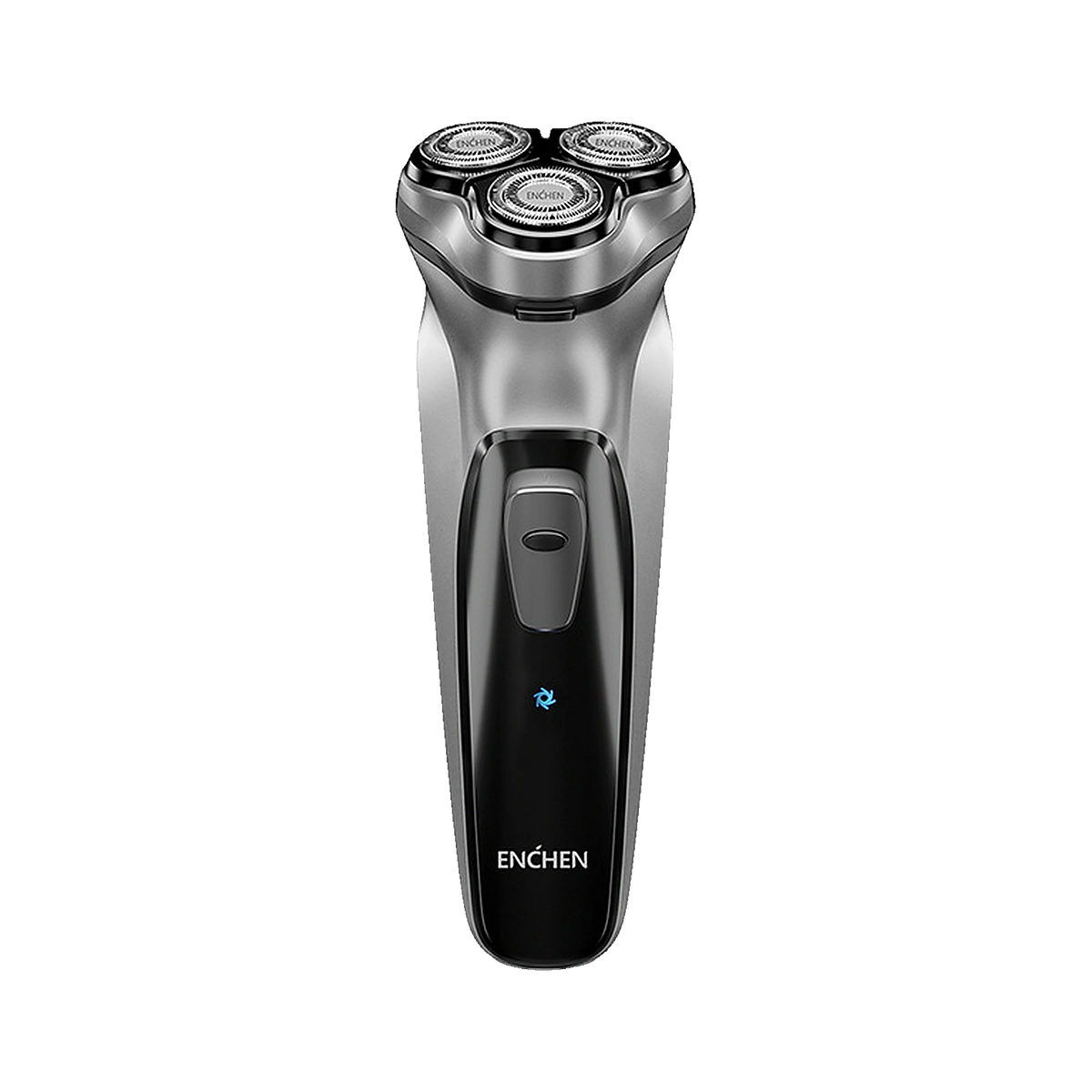 Blackstone Rotary Shaver by ENCHEN, front view of the three rotary heads