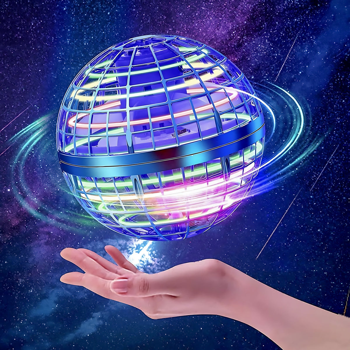 Nova hovering above an open hand