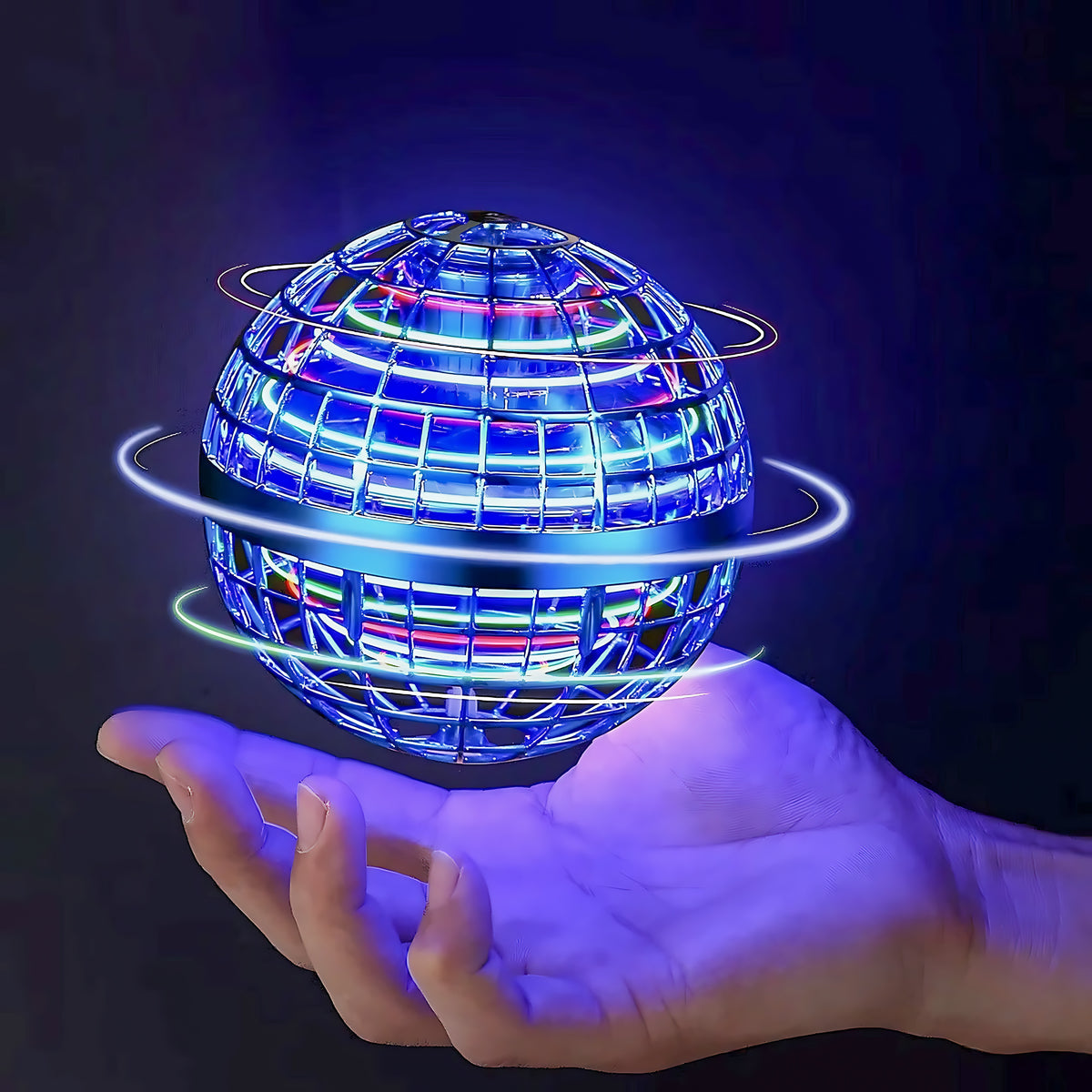 Nova glowing above a hand in the dark