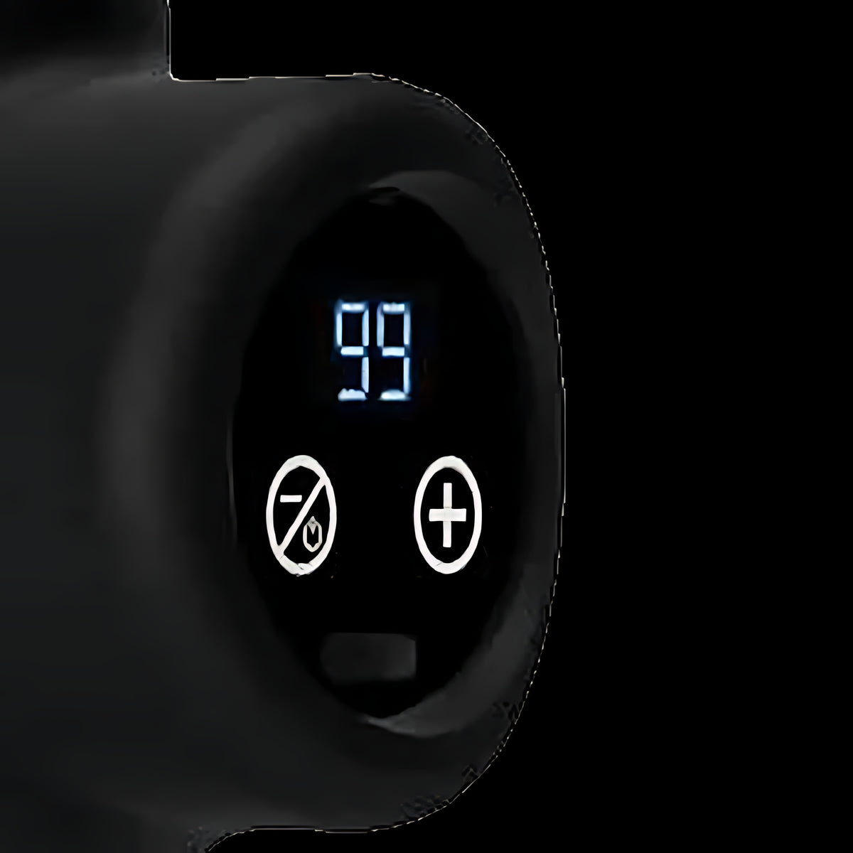 Close-up of Pulse’s speed display and controls
