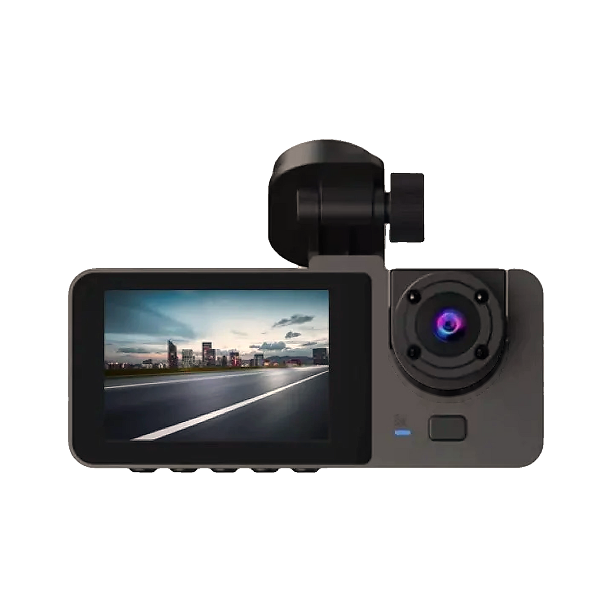 Sentinel 3-Channel Dash Cam, cabin side with the 2.0-inch screen and cabin camera