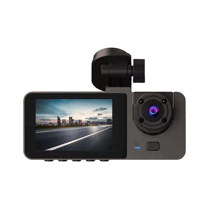Sentinel 3-Channel Dash Cam, cabin side with the 2.0-inch screen and cabin camera