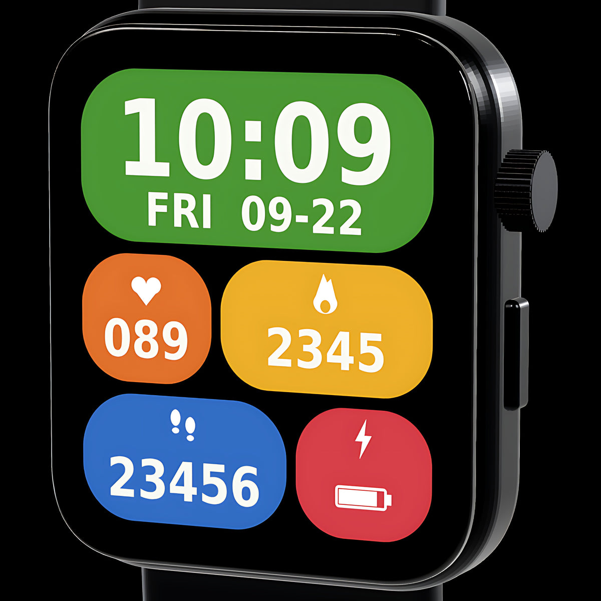 Close-up of Signal’s 2.3-inch square display